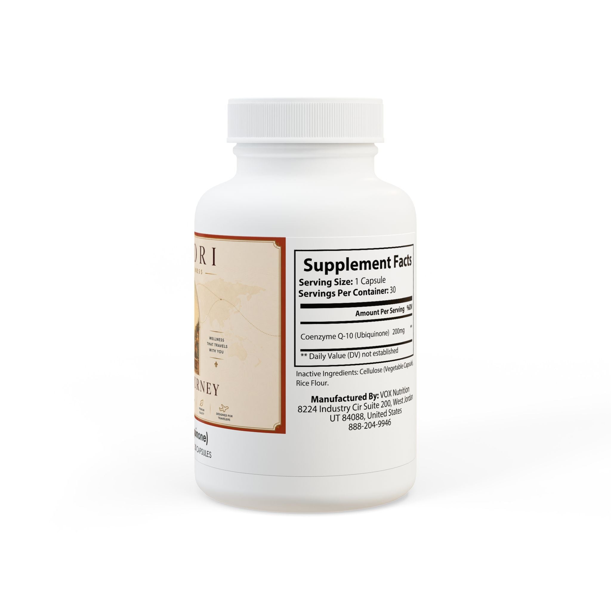 DAILY JOURNEY — CoQ10 Ubiquinone Supplement | 30 Vegan Capsules