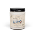 Luxury Santorini Morning Soy Candle | Clean Cotton | 9oz Travel Candle