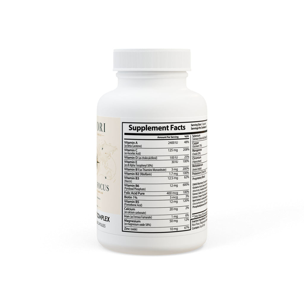 TRAVEL FOCUS — Brain Support Complex | 60 Premium Capsules