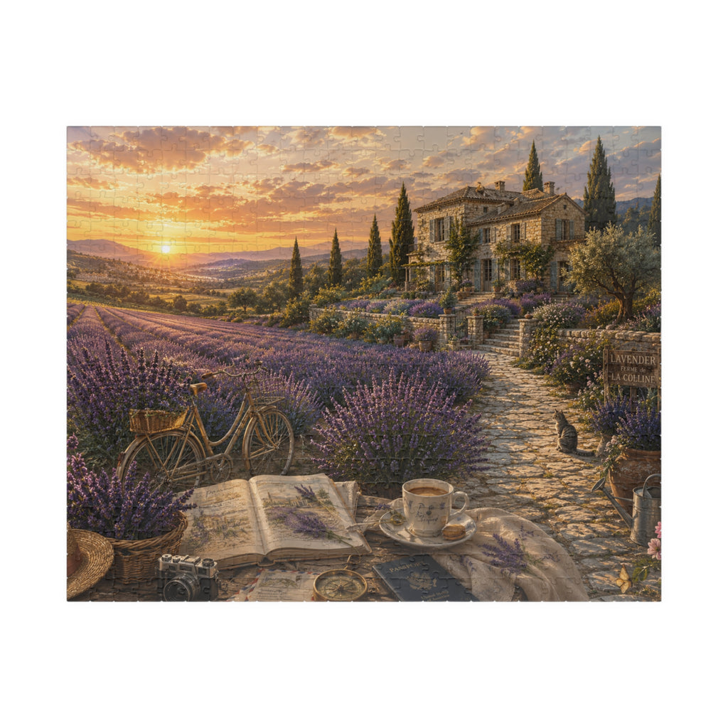 Luxury Provence Lavender Fields Puzzle | France | 520 Piece Travel Puzzle