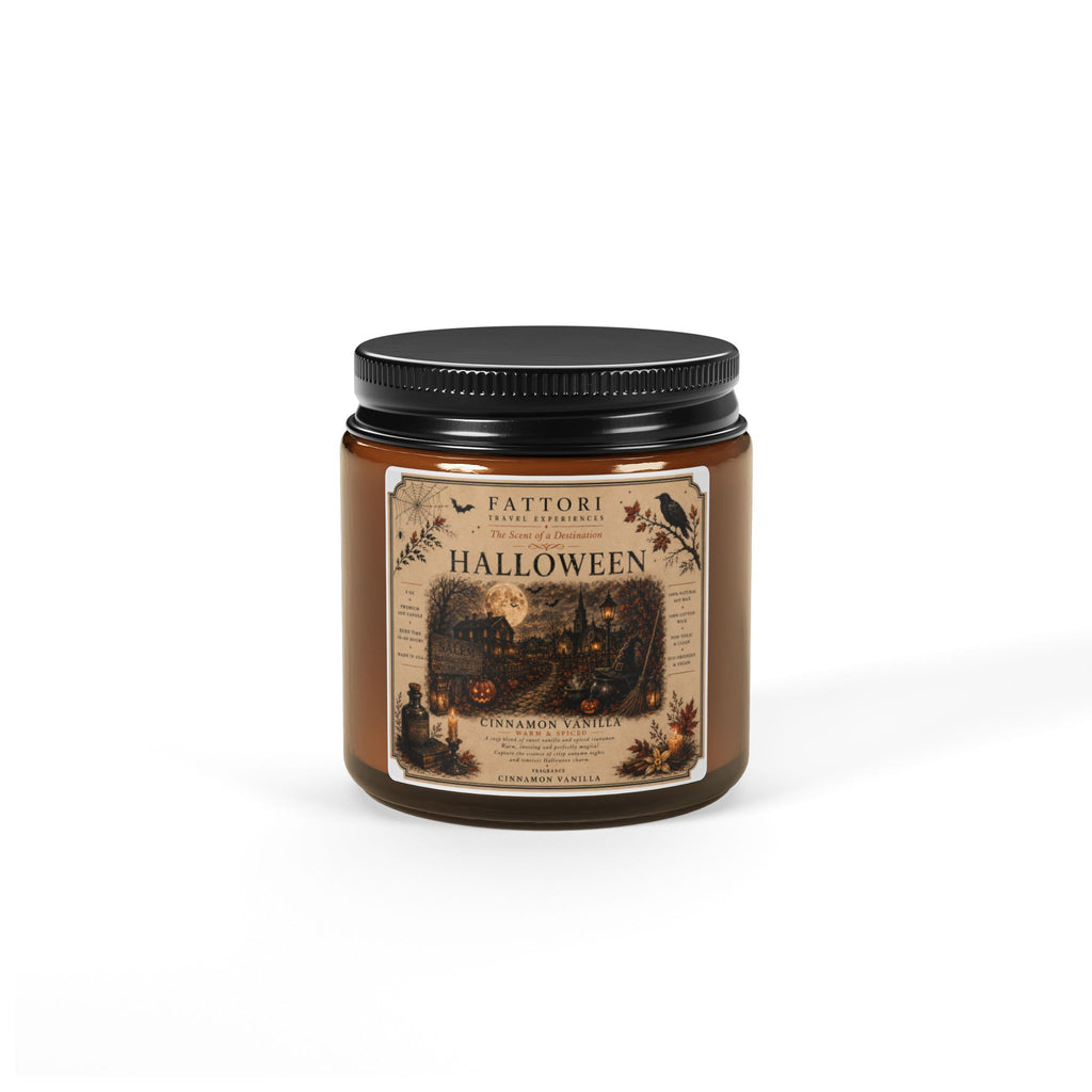 Halloween Scented Soy Candle —  Spiced Pumpkin & Autumn Woods