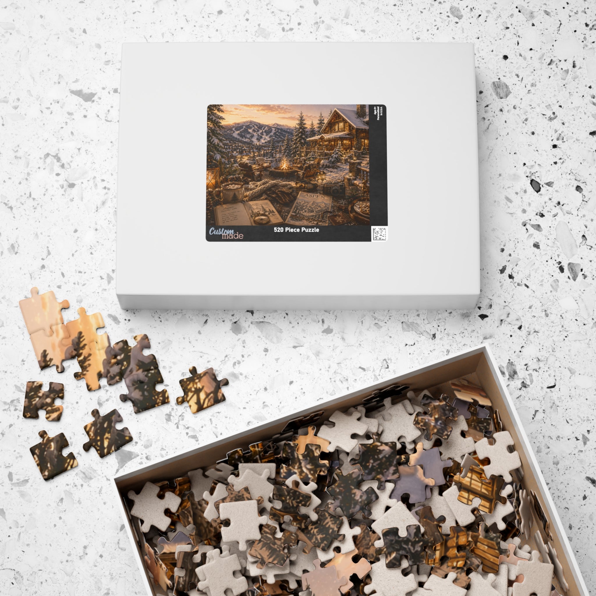 Luxury Aspen Christmas Puzzle | Colorado | 520 Piece Travel Puzzle