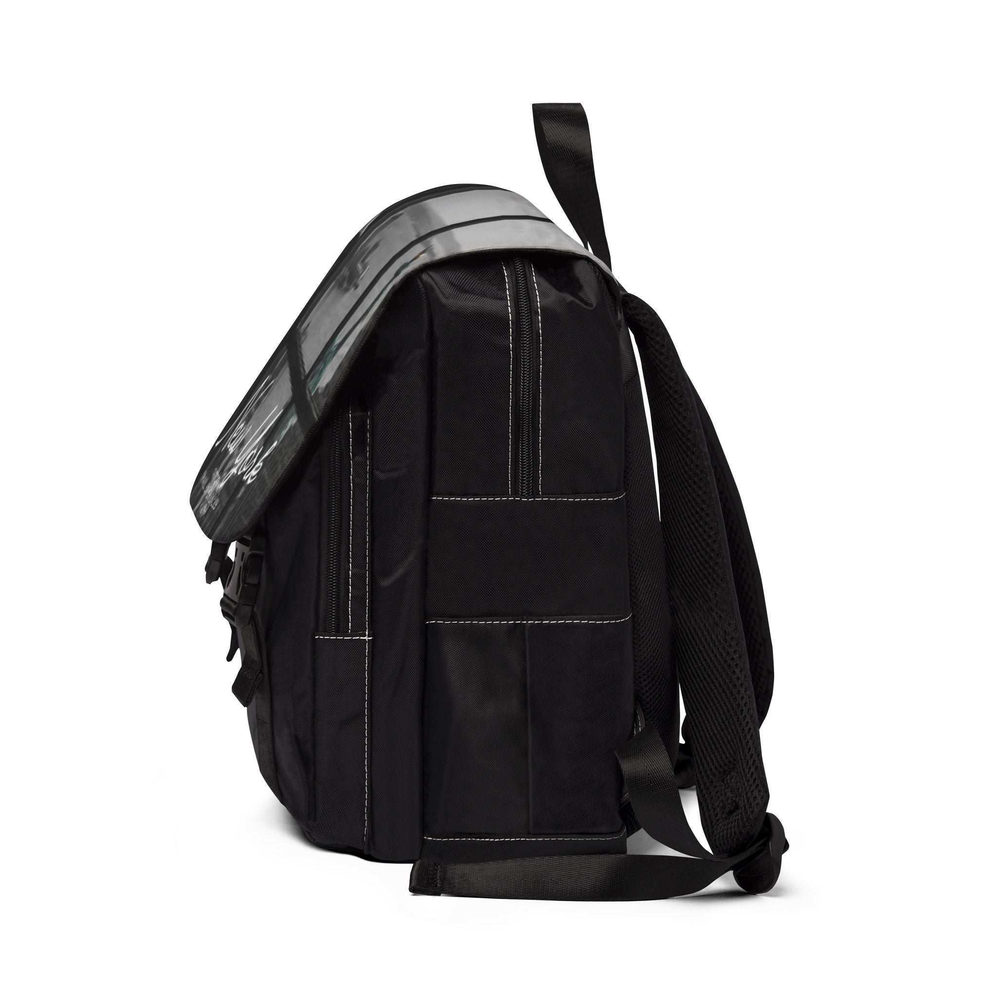 Luxury New York Backpack | Black & White Collection | Premium Oxford Canvas Travel Backpack