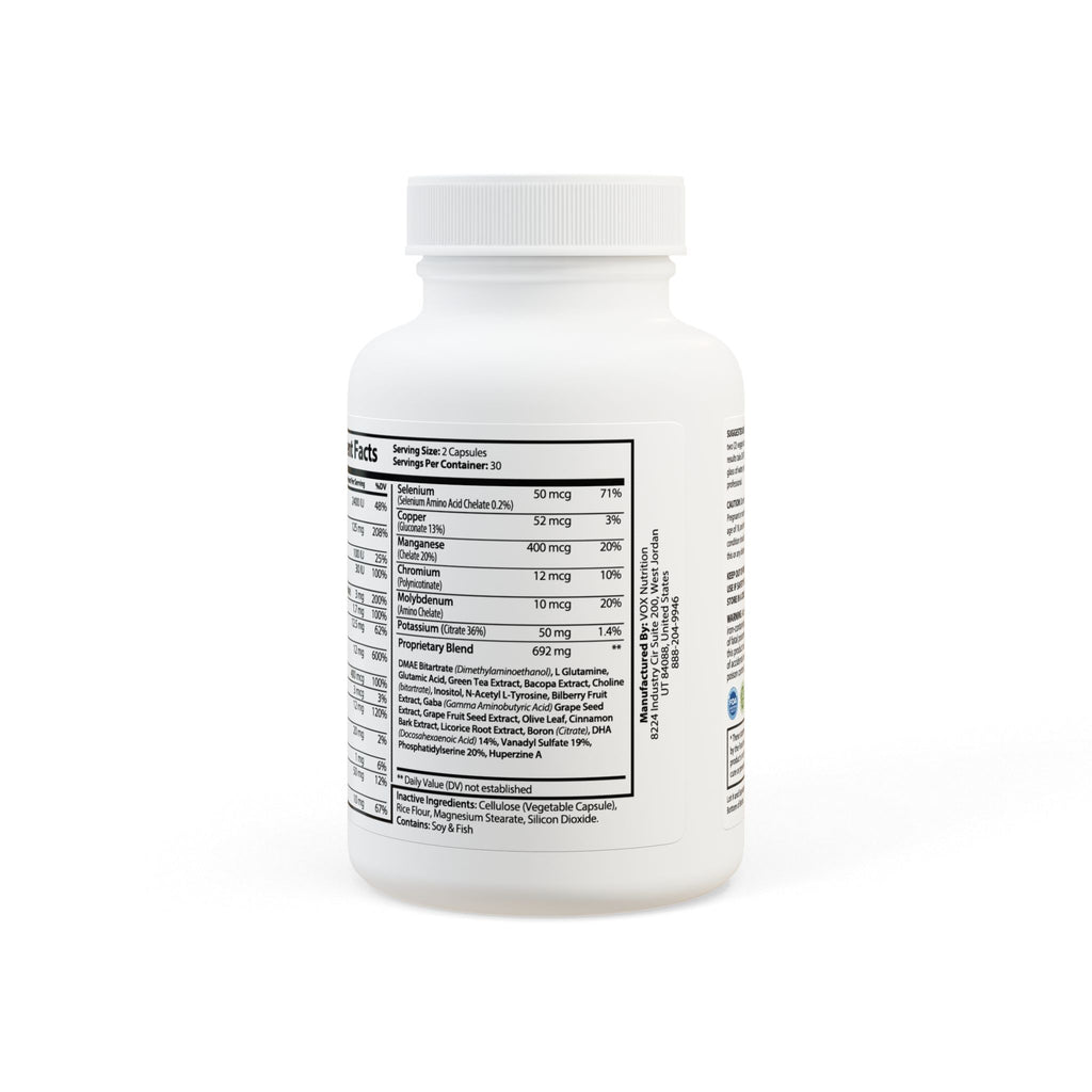 TRAVEL FOCUS — Brain Support Complex | 60 Premium Capsules