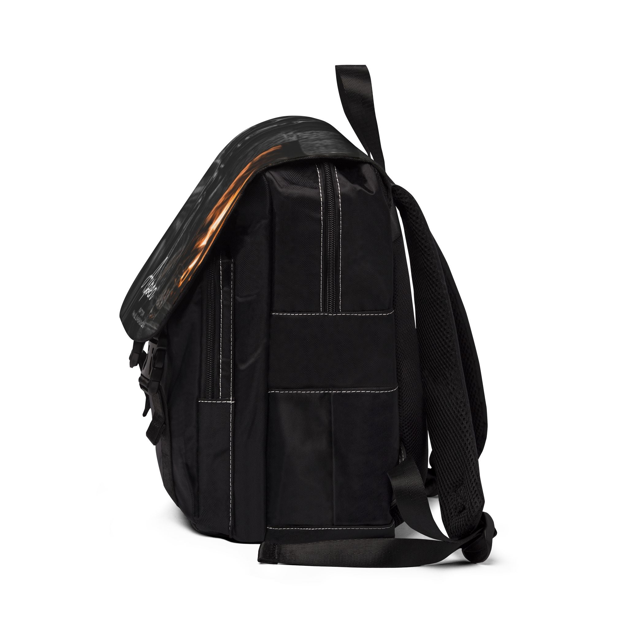 Luxury Aspen Backpack | Black & White Collection | Premium Oxford Canvas Travel Backpack