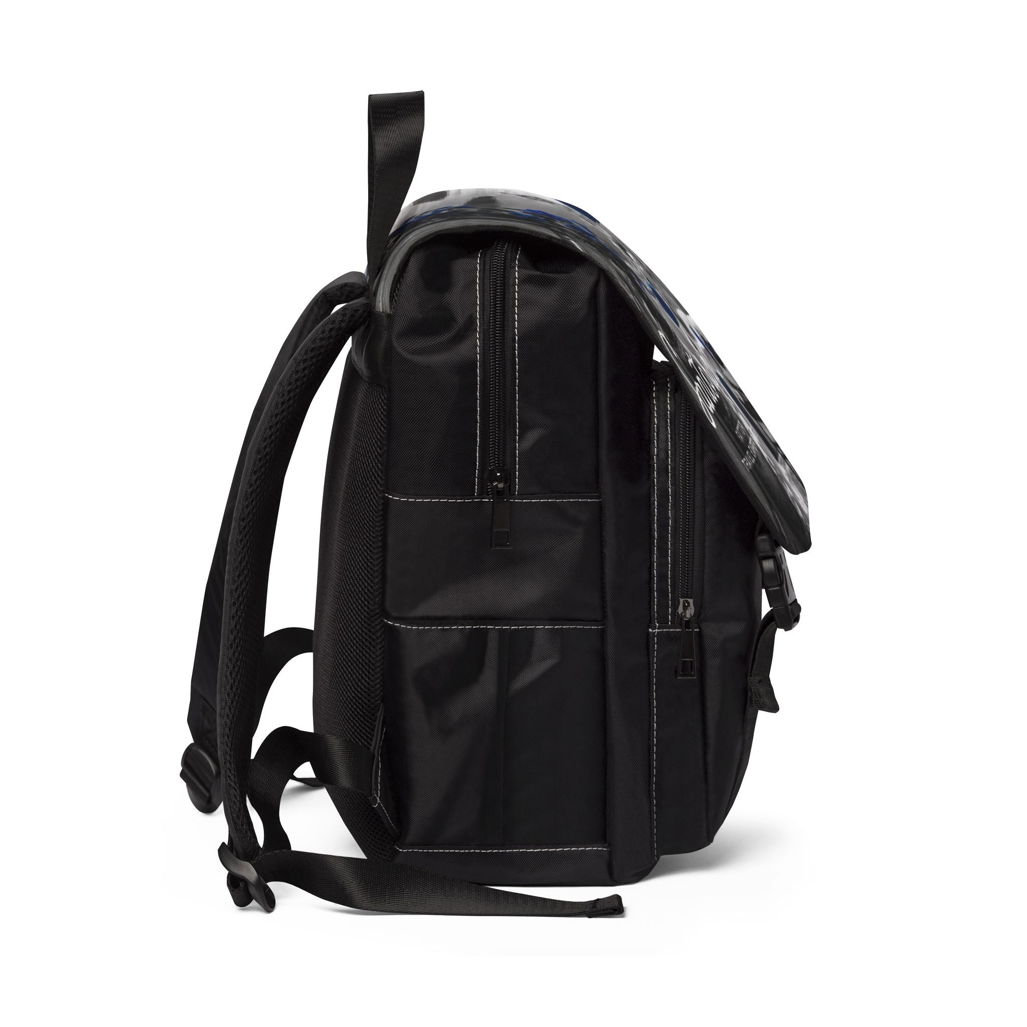 Luxury Santorini Backpack | Black & White Collection | Premium Oxford Canvas Travel Backpack
