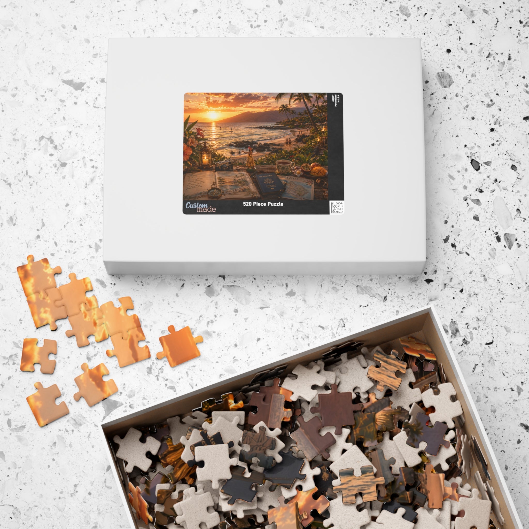 Luxury Maui Sunset Puzzle | Hawaii | 520 Piece Travel Puzzle