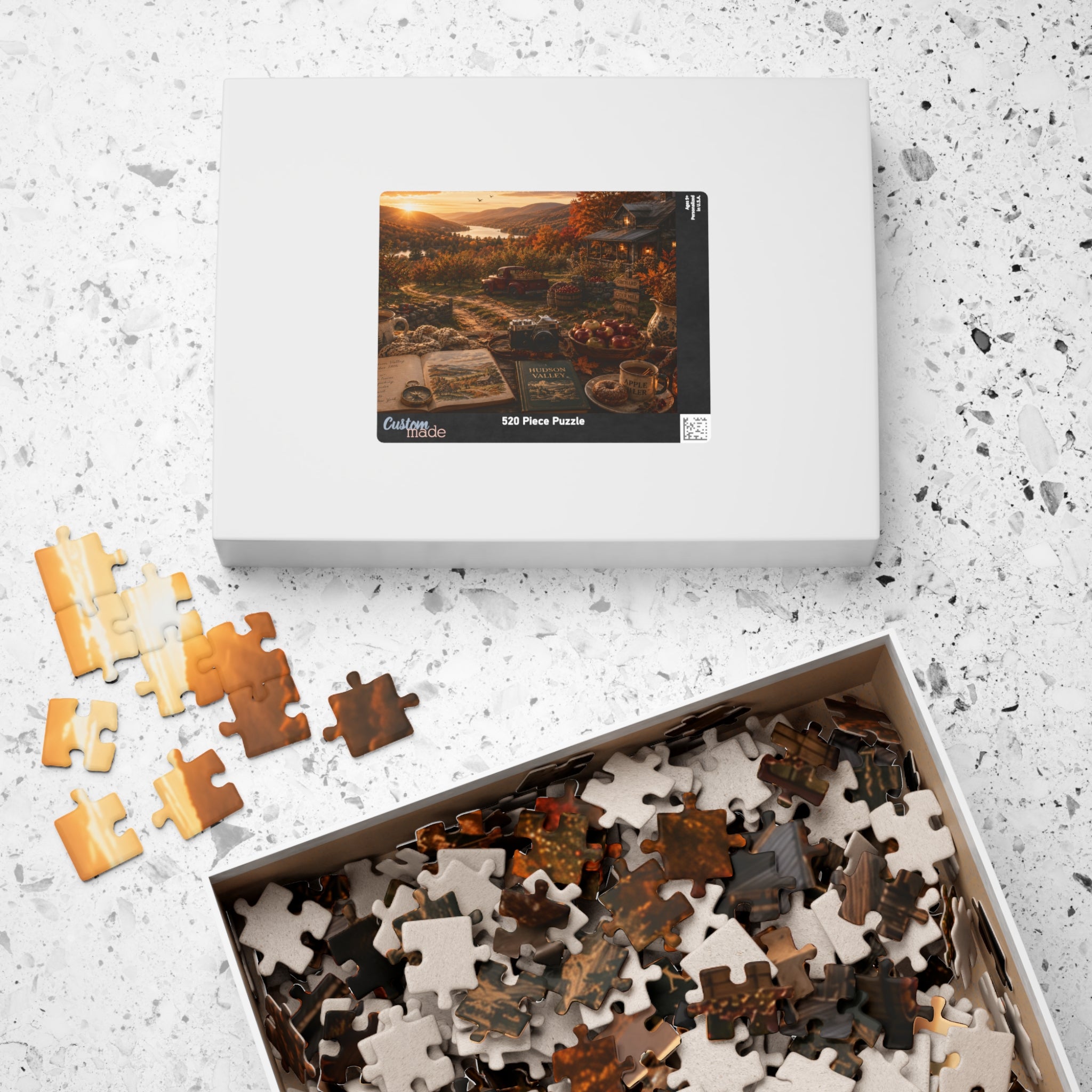 Luxury Hudson Valley Autumn Puzzle | New York | 520 Piece Travel Puzzle