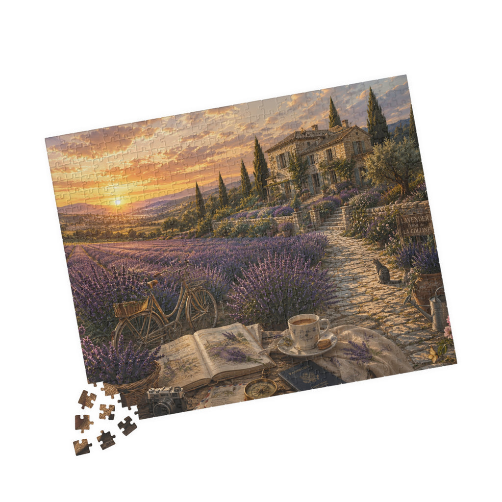 Luxury Provence Lavender Fields Puzzle | France | 520 Piece Travel Puzzle