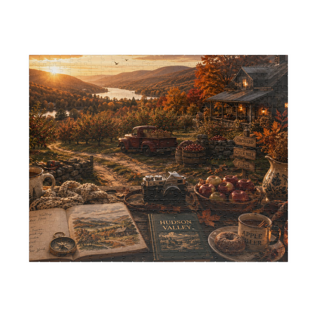 Luxury Hudson Valley Autumn Puzzle | New York | 520 Piece Travel Puzzle