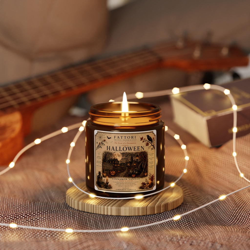 Halloween Scented Soy Candle —  Spiced Pumpkin & Autumn Woods