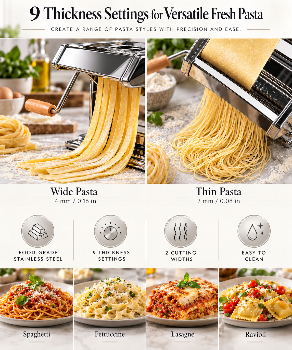 Casa Fattori Italian Pasta Maker, additional product view 4 of 4