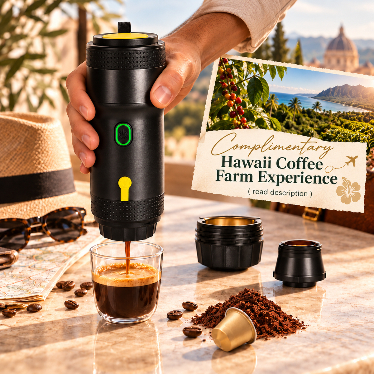 NomadBrew 3-in-1 Portable Espresso Maker