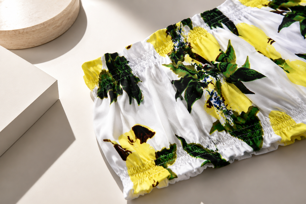 La Dolce Vita Lemon Crop Top