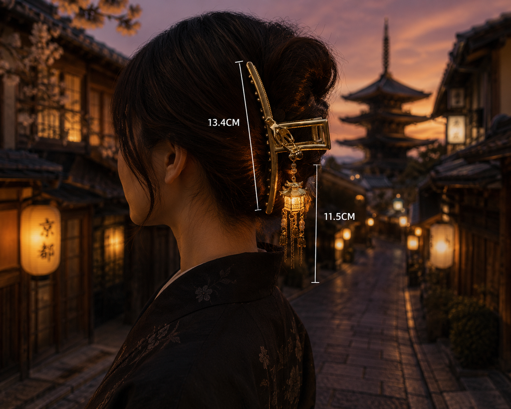 Kyoto After Dark – Illuminated Lantern Hair Clip