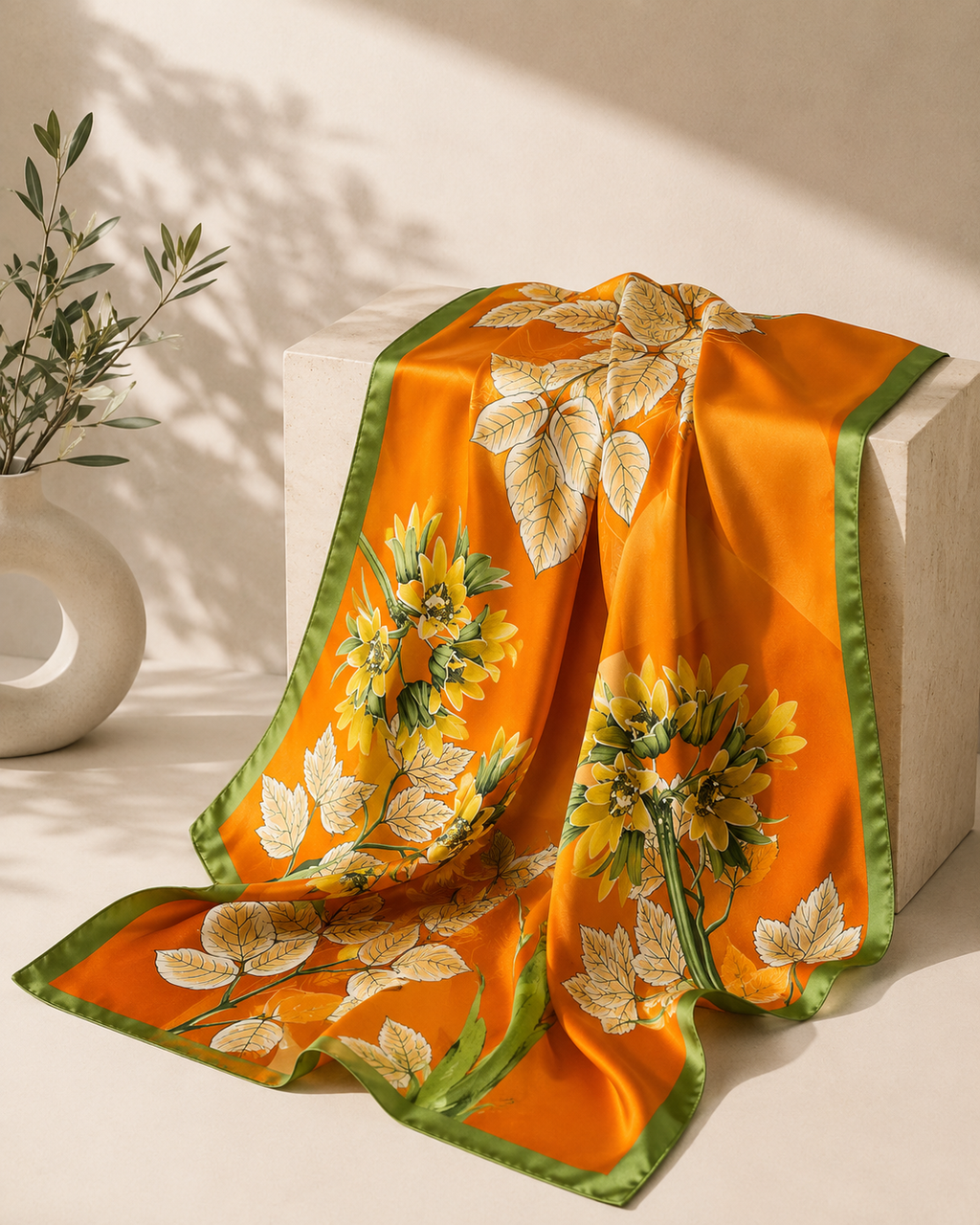 Como Golden Hour – Italian Lake Inspired Square Scarf