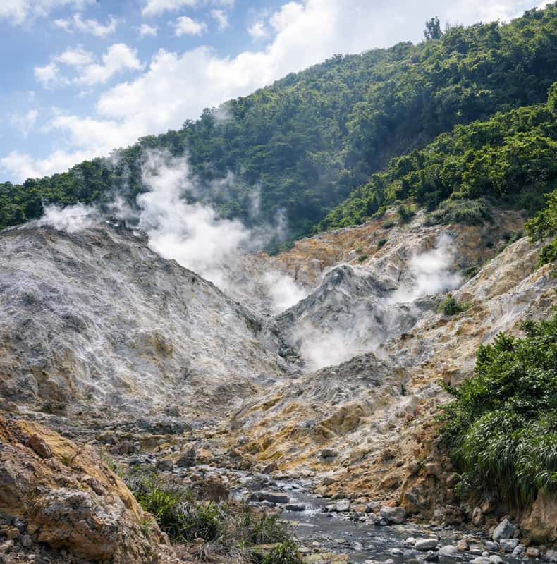 Private Saint Lucia volcano and Pitons island tour — original experience image