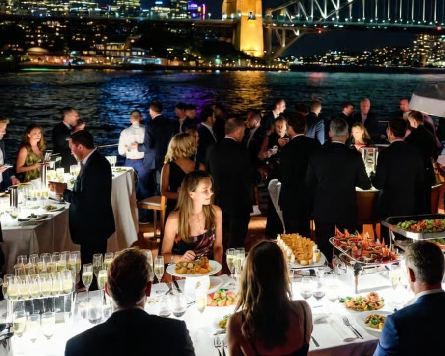 New Year's Eve dinner aboard a Sydney Harbour cruise